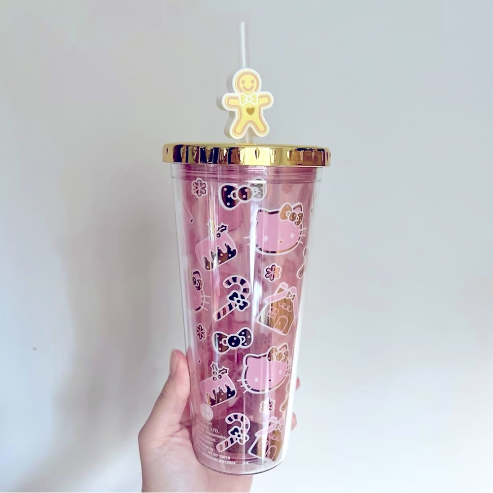🎀Hello Kitty Pink Gingerbread Tumbler